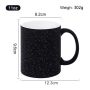 IN STOCK 11oz Hot Water Color Changed Sublimation Mugs DIY Blanks Coffee Milk Tea Ceramic Mug for Heat Transfer Pressing