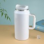 64oz White Sublimation 304 Stainless Steel Water Bottle Tumbler Thermal Insulation Vacuum for Heating Transfer Press