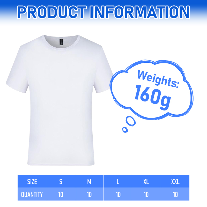 US Warehouse Quick Dry T Shirt Round Neck Mesh Plain Blank Sublimation Men's T-shirt Custom Logo Printed Men T Shirts for DIY