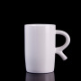 Customized Logo Ceramic Mug Blank White Coffee Cups Plain Mugs White Ceramic Customized Colors Coffee Tea Cups Can