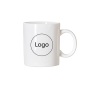 Customized Logo Ceramic Mug Blank White Coffee Cups Plain Mugs White Ceramic Customized Colors Coffee Tea Cups Can