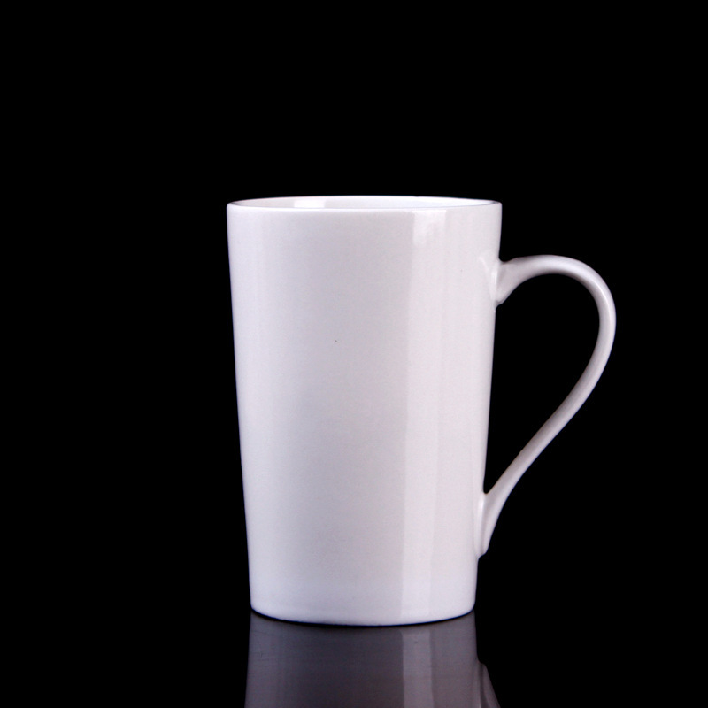 Customized Logo Ceramic Mug Blank White Coffee Cups Plain Mugs White Ceramic Customized Colors Coffee Tea Cups Can