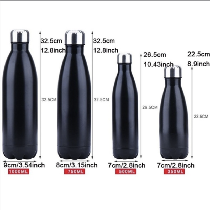 Gym Sport Style 500ml Rubber Painting Finished Drinking Bottle Stainless Steel Custom Shaped Water Bottles