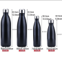 Gym Sport Style 500ml Rubber Painting Finished Drinking Bottle Stainless Steel Custom Shaped Water Bottles