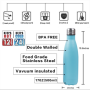 Gym Sport Style 500ml Rubber Painting Finished Drinking Bottle Stainless Steel Custom Shaped Water Bottles