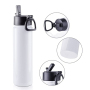 RTS US Stocked 25pcs/ctn 22oz Straw Handle Lid Stainless Steel Insulated Vacuum Sports Flasks Sublimation Tumbler