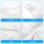 US Warehouse V-neck Unisex Plain White Grey Mix Sublimation T Shirts for Printing DIY with Cotton Feel 50pcs/ctn
