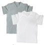 US Warehouse V-neck Unisex Plain White Grey Mix Sublimation T Shirts for Printing DIY with Cotton Feel 50pcs/ctn