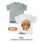 US Warehouse V-neck Unisex Plain White Grey Mix Sublimation T Shirts for Printing DIY with Cotton Feel 50pcs/ctn