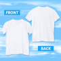 US Warehouse V-neck Unisex Plain White Grey Mix Sublimation T Shirts for Printing DIY with Cotton Feel 50pcs/ctn