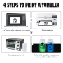 Glow in Dark 16oz Sublimation Stainless Steel Double Wall Beer Mugs Tumblers Cups Can Mason Jar White to Green/blue