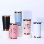 20oz Stainless Steel Vacuum Car Tumbler W/ Copper Gold Underneath Plated Laser Tumbler for Engrave Powder Coated Travel Tumbler