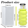 US RTS 12pcs/ctn Plastic 16oz Single Wall Colorful Jelly Travel Mug Cup Plastic Lid Car Tumbler with Lids and Straw