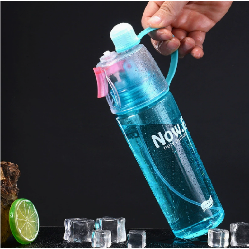 20oz 14oz Creative Plastic Cups Outdoor Sports Spray Cups Custom logo Mug Children's Water Bottles Fitness Large Capacity