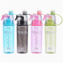 20oz 14oz Creative Plastic Cups Outdoor Sports Spray Cups Custom logo Mug Children's Water Bottles Fitness Large Capacity