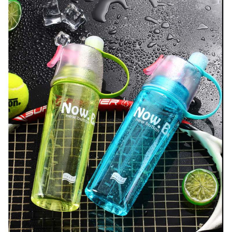 20oz 14oz Creative Plastic Cups Outdoor Sports Spray Cups Custom logo Mug Children's Water Bottles Fitness Large Capacity
