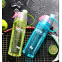 20oz 14oz Creative Plastic Cups Outdoor Sports Spray Cups Custom logo Mug Children's Water Bottles Fitness Large Capacity
