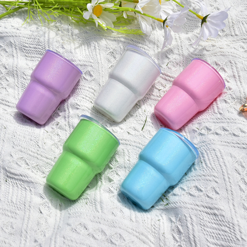 Clearance Sales 50pcs/ctn 3oz Holographic Shimmer Colors Shot Tumbler Beer Cup bar Glasses Mini Whiskey Insulated Tumbler Mug