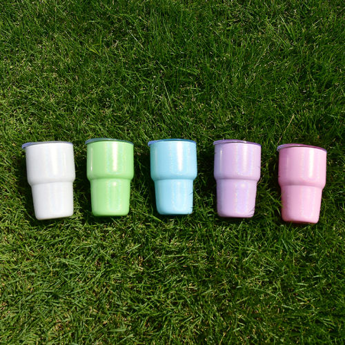 Clearance Sales 50pcs/ctn 3oz Holographic Shimmer Colors Shot Tumbler Beer Cup bar Glasses Mini Whiskey Insulated Tumbler Mug