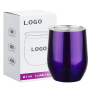 Custom logo 12oz Double Wall Stainless Steel Vacuum Insulated Beer Wine Coffee Tumbler Cups