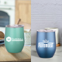Custom logo 12oz Double Wall Stainless Steel Vacuum Insulated Beer Wine Coffee Tumbler Cups