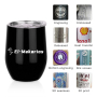 Custom logo 12oz Double Wall Stainless Steel Vacuum Insulated Beer Wine Coffee Tumbler Cups
