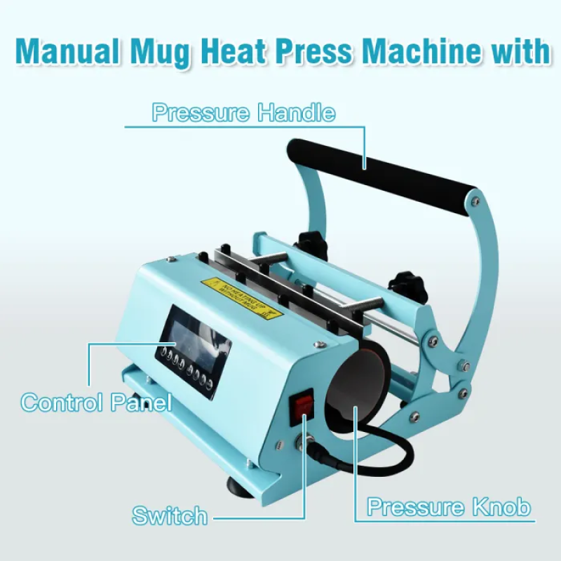 USA Warehouse RTS 11oz 15oz 20oz 30oz Tumbler Heat Press Machine Adjustable Ceramic Mug Heat Press Machine 1pc Pack