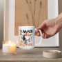 RTS 15oz Sublimation Ceramic Coffee Mug with Colored Inside and Colored Handle 36PCS/CTN