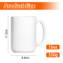 RTS 15oz Sublimation Ceramic Coffee Mug with Colored Inside and Colored Handle 36PCS/CTN
