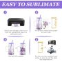 RTS US 16 oz Snow Globe Tumbler Pre-Drilled Sublimation Glass Cup Double Wall Coffee Mug Lids Plastic Straw Glitter Colored DIY