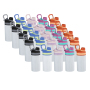 RTS 25pcs/ctn 12oz Sublimation School Water Bottle Insulated Kids Flat Tumbler with 2-in-1 Drinking Lid
