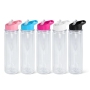RTS STOCKED Pre-drilled 17oz Double Walled Snow Globe BPA Free Acrylic Water Bottles with Plug Flip Straw Tumblers