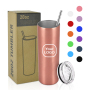 Custom 20oz Painting Colors Stainless Steel Insulated Tumbler Cups Wholesale Double Walled Skinny Tumbler