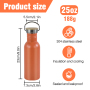 Hot Selling 750ml/25oz Custom logo Outdoor Single Wall Sport Bottle Flask Drink Water Stainless Steel Tumblers Cup