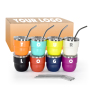 Custom Mug Thermal Mini Coffee Mug Insulated 4oz Stackable Cup Double Wall Vacuum Tumbler Stainless Steel Wine Cup with Lid
