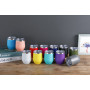 Powder Coated Custom logo 12oz Double Wall Vacuum Stainless Steel Mugs Wine Tumbler Colorful Mug for Laser Engraving Printing