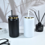 UV DTF Laser Engrave 16oz Powder Coated rainbow Golden Plated Stainless Steel Tumblers Coffee Mug Beer Mason Jar Cans