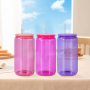 RTS 10pcs/ctn Sublimation Glass Cans 16oz Colored Borosilicate Coffee Cup Mug Water Tumbler Dinking Glasses with Lid Straw