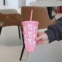 Hot Selling Large Capacity Bowknot Plastic Cup Convenient Portable Car Coffee Cup Camping Tea Cups Boba Tea Tumbler with Lids