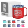 Personalized 14oz Stainless Steel Tumbler with Handle Vacuum Insulated Custom Camping Coffee Mug with Handle