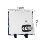 RTS USA Warehouse Sublimation Slate Blanks 40pcs/ctn 15*15cm Square Diy Picture Photo Frame Rock Crafts 6*6 Inch with Stand