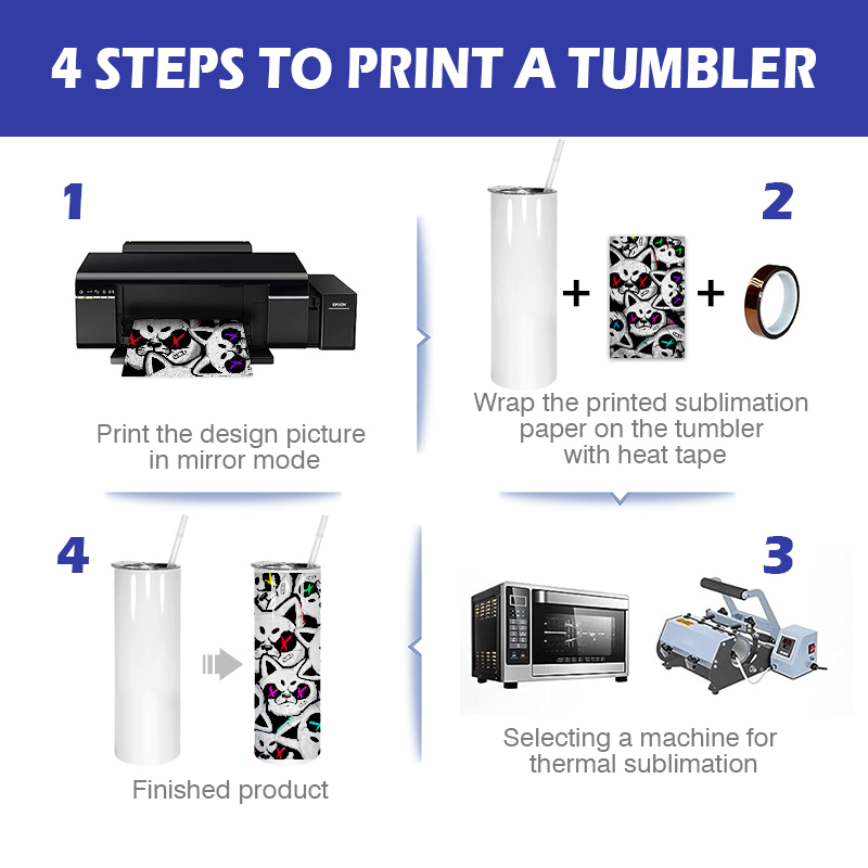 RTS USA Warehouse 25pcs/ctn Stocked 30oz Sublimation Straight Tumbler Double Wall Stainless Steel Vacuum