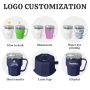 Shatter-resistant Mugs High-strength Plastic Outer Inner Wall of Food-grade Stainless Steel 12oz Octagon Cups