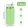 RTS  6pack Metal Stainless Steel 16oz Can Cup Gold Underneath 16oz Stainless Steel Tumbler Can