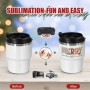 RTS 6oz Sublimation Stainless Steel Coffee Mugs Mini Cups Inside with Enamel Coating Heat Printing 30PCS/CTN