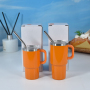 DSY 13 Colors Available Custom Logo 3oz 4oz Mini Shot Glass Handle Tumbler Double Wall Stainless Steel Cup with Straw Lid
