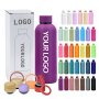 Custom Logo Water Bottle 350ml 500ml 750ml 1000ml Small Mouth Sport Stainless Steel Vacuum Cup Insulated Drinking Bottle