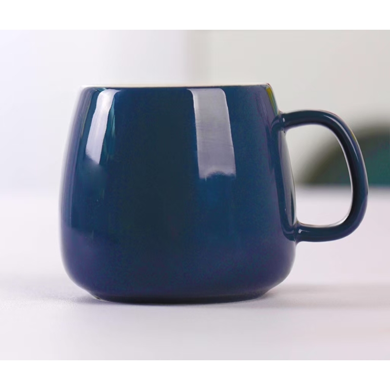 Low Quality Custom Logo High Quality Candy Color Apple Shaped Ceramic Mug Personalized Printing Ceramic Coffee Mugs for Gift