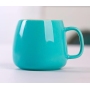Low Quality Custom Logo High Quality Candy Color Apple Shaped Ceramic Mug Personalized Printing Ceramic Coffee Mugs for Gift