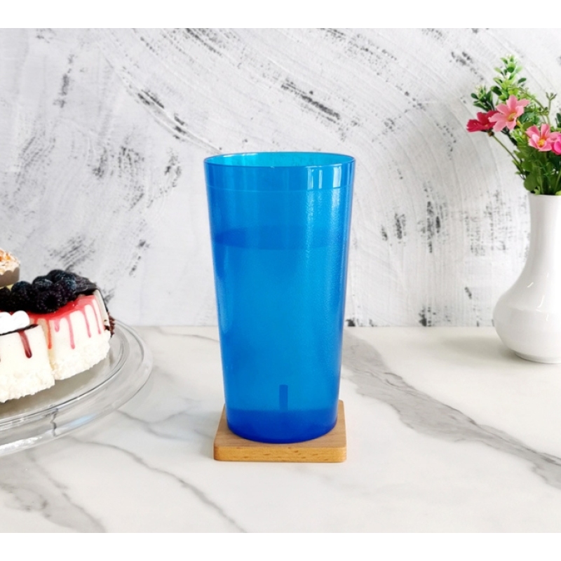 16oz 20oz Plastic Reusable Tumblers Water Cups Assorted Colors Restaurant Drinking Cafe Glasses Stackable BPA-free Top-rack